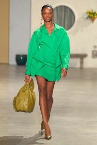 Model on the catwalk