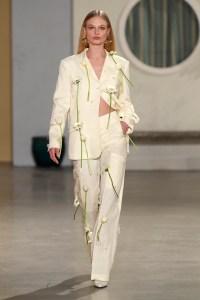 Model on the catwalk