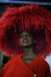 Backstage at Koche RTW Fall 2019