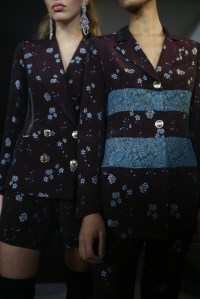 Backstage at Koche RTW Fall 2019