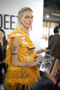 Backstage at Koche RTW Fall 2019