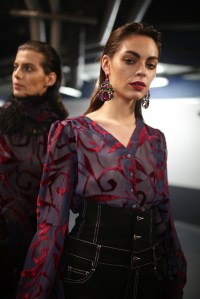 Backstage at Koche RTW Fall 2019
