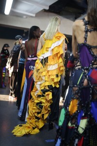 Backstage at Koche RTW Fall 2019