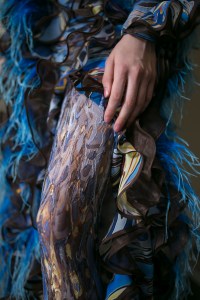 Backstage at Mary Katrantzou RTW Fall 2019