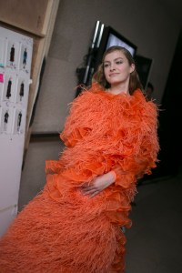 Backstage at Mary Katrantzou RTW Fall 2019