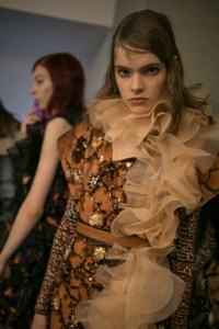 Backstage at Mary Katrantzou RTW Fall 2019