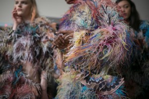 Backstage at Mary Katrantzou RTW Fall 2019