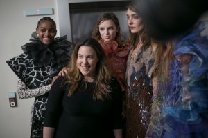 Backstage at Mary Katrantzou RTW Fall 2019