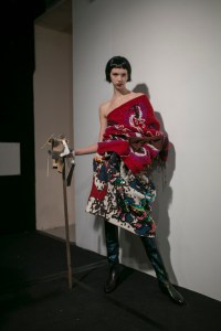 Backstage at Matty Bovan RTW Fall 2019
