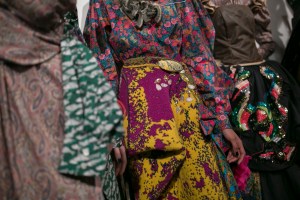 Backstage at Matty Bovan RTW Fall 2019