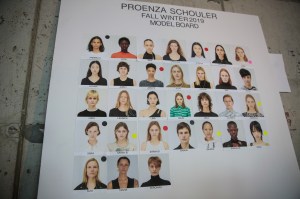 Backstage at Proenza Schouler RTW Fall 2019