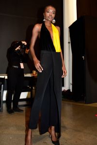 Backstage at Hellessy RTW Fall 2019
