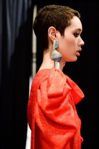 Backstage at Hellessy RTW Fall 2019