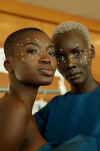Backstage at Christian Siriano RTW Fall 2019