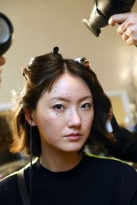 Backstage at Christian Siriano RTW Fall 2019