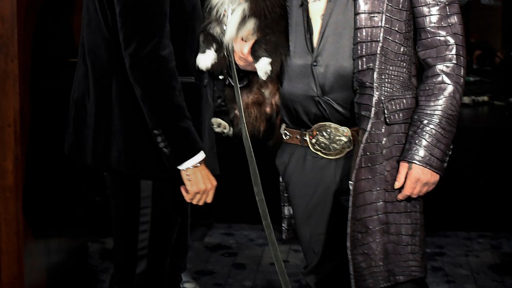Philipp Plein and Mickey Rourke on the catwalkPhilipp Plein and Billionaire show, Runway, Fall Winter 2019, New York Fashion Week, USA - 11 Feb 2019