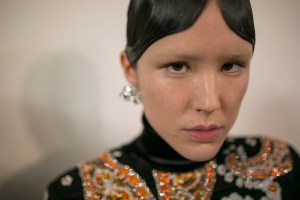 Backstage at Richard Queen RTW Fall 2019