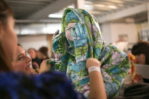 Backstage at Richard Queen RTW Fall 2019