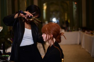 Backstage at Rosie Assoulin RTW Fall 2019