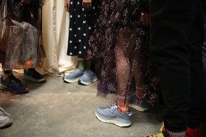 Backstage at Sandy Liang RTW Fall 2019