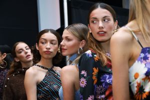 Backstage at Staud RTW Fall 2019