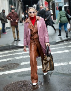 Street style at New York Fashion Week Women's Fall 2019