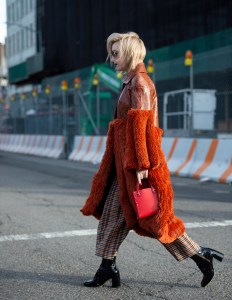 Street style at New York Fashion Week Women's Fall 2019