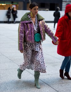 Street style at New York Fashion Week Women's Fall 2019