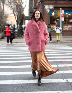 Street style at New York Fashion Week Women's Fall 2019