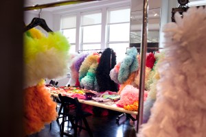 Inside the preview for the Tomo Koizumi Fall 2019 show.