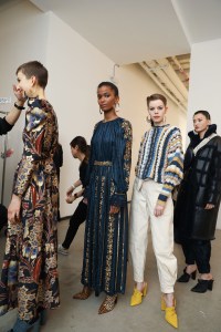 Backstage at Ulla Johnson RTW Fall 2019