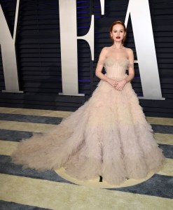 Madelaine Petsch wearing Paolo Sebastian