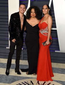 Evan Ross, Diana Ross and Tracee Ellis Ross