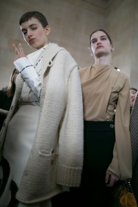 Backstage at Victoria Beckham RTW Fall 2019