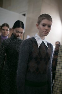 Backstage at Victoria Beckham RTW Fall 2019
