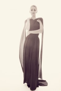 Elaine Irwin in Zac Posen RTW Fall 2019