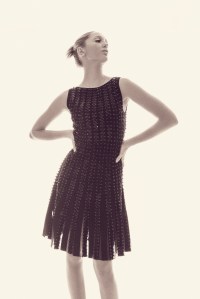 Elaine Irwin in Zac Posen RTW Fall 2019