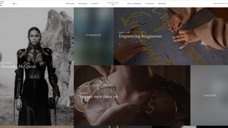 Kering fashion conglomerate website