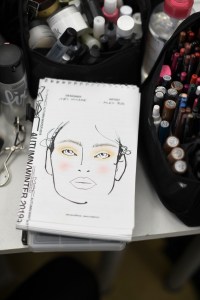 Backstage at Issey Miyake RTW Fall 2019