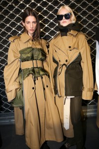 Backstage at Sacai RTW Fall 2019