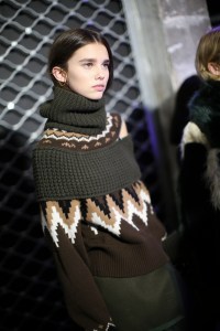 Backstage at Sacai RTW Fall 2019