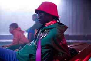 A still from the Chanel-Pharrell capsule collection film