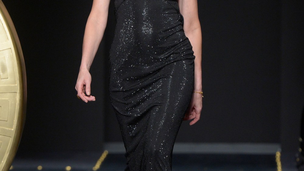 Stephanie Seymour on the catwalk