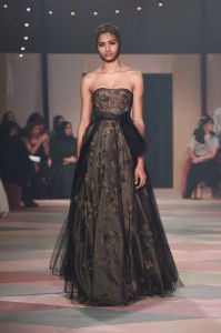 A look designed exclusively for Dior’s couture show in Dubai