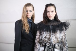 Backstage at Giambattista Valli RTW Fall 2019, photographed in Paris on March 4, 2019.