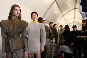 Backstage at Isabel Marant RTW Fall 2019, photographed in Paris on February 28, 2019.