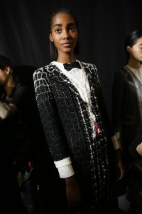 Backstage at Thom Browne  RTW Fall 2019, photographed in Paris on March 3, 2019.
