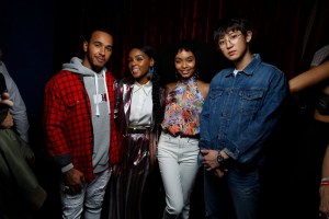 Lewis Hamilton, Janelle Monae, Yara Shahidi and Chanyeol
