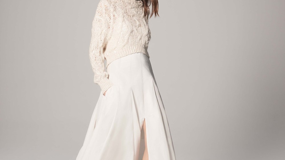 A look from Brunello Cucinelli's capsule collection for Bergdorf's.