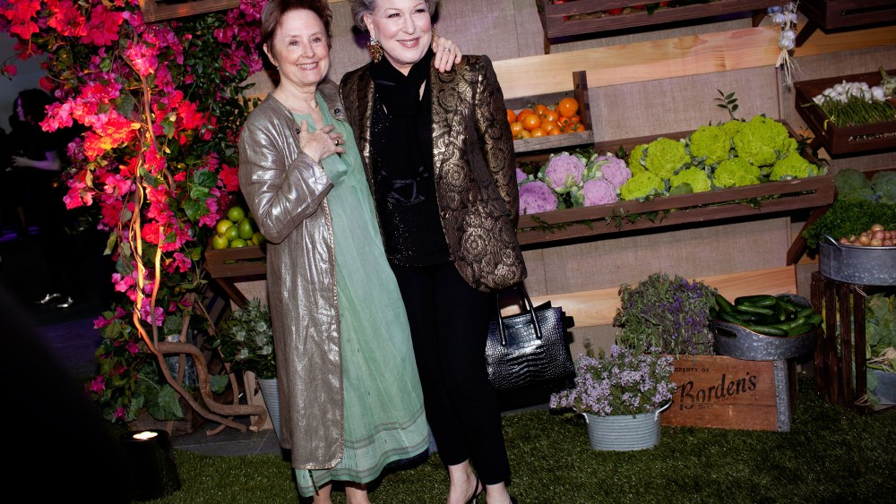 Alice Waters and Bette Midler